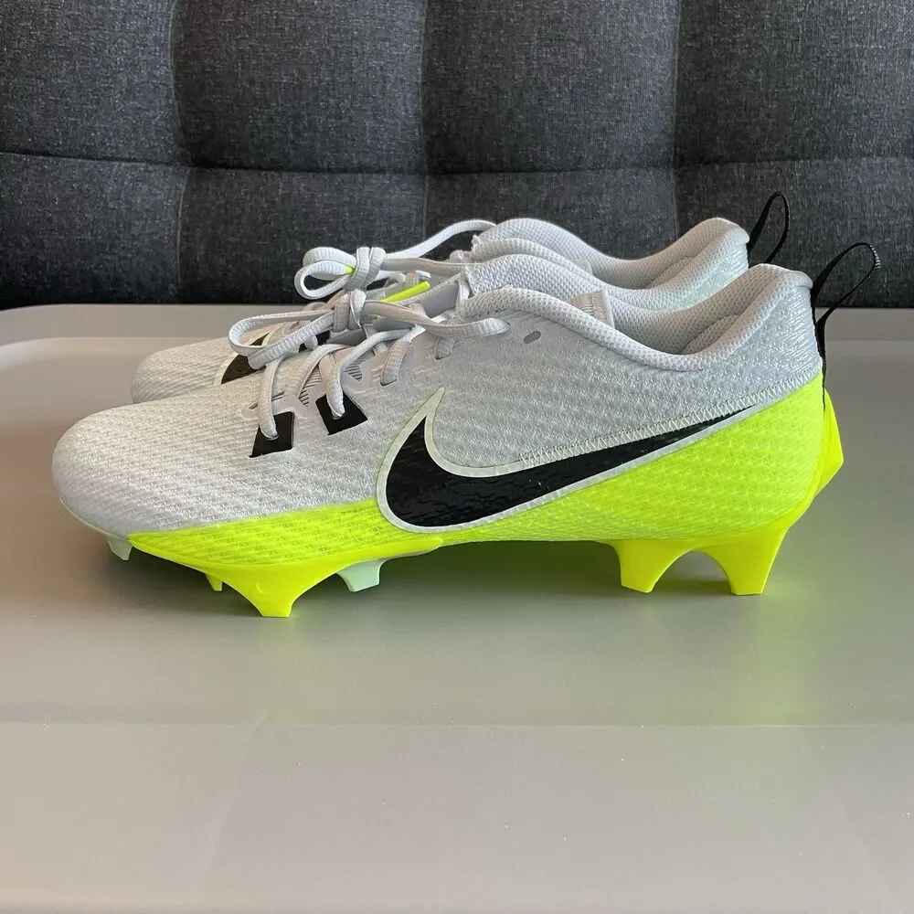 Nike Vapor Edge Speed 360 2 Football Cleats Grey Black Volt Sz 10 DA5455-004